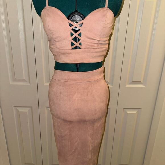 Windsor Blush Pink Two Piece Dress Set - Picture 1 of 7